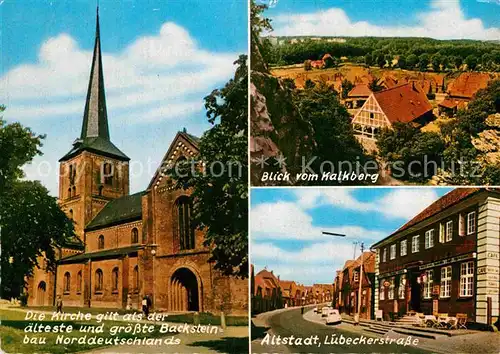 AK / Ansichtskarte Bad Segeberg L?beckerstrasse Blick vom Kalkberg Kirche Kat. Bad Segeberg