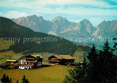 AK / Ansichtskarte Kirchberg Tirol Alpengasthof Meierl mit Wildem Kaiser Kat. Kirchberg in Tirol