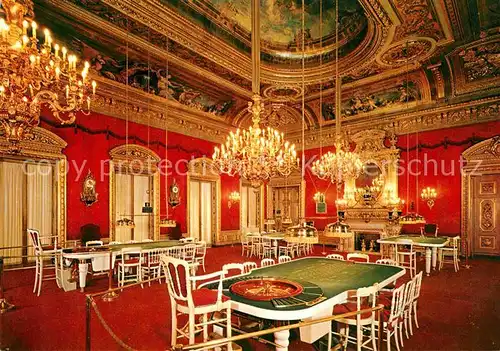 AK / Ansichtskarte Casino Spielbank Baden Baden Roter Saal Roulette  Kat. Spiel