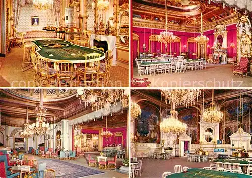 AK / Ansichtskarte Casino Spielbank Baden Baden Saal Pompadour Roter Saal Gruener Saal  Kat. Spiel