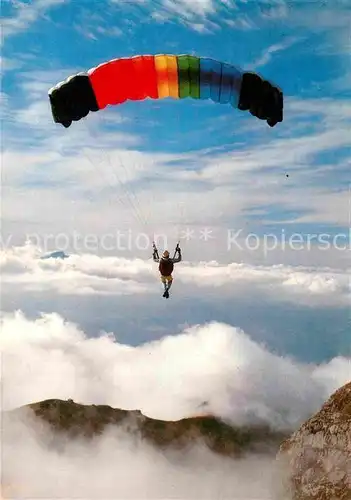 AK / Ansichtskarte Fallschirmspringen  Kat. Flug