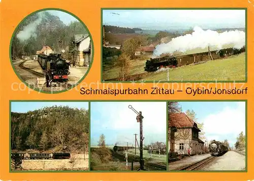 AK / Ansichtskarte Lokomotive Schmalspurbahn Zittau Oybin Jonsdorf Bahnhof  Kat. Eisenbahn