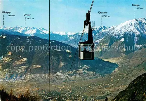 AK / Ansichtskarte Seilbahn Ifinger Meran Funivia Ivigna Merano Kat. Bahnen