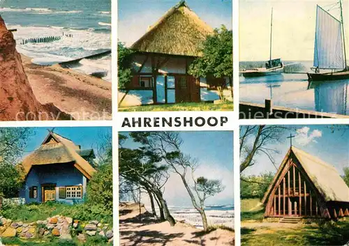 AK / Ansichtskarte Ahrenshoop Ostseebad Hohes Ufer Dornenhaus Hafen Kirche Kat. Ahrenshoop