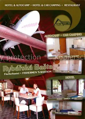 AK / Ansichtskarte Cheb Hotel Autocamp Rybarska Basta  Kat. Cheb