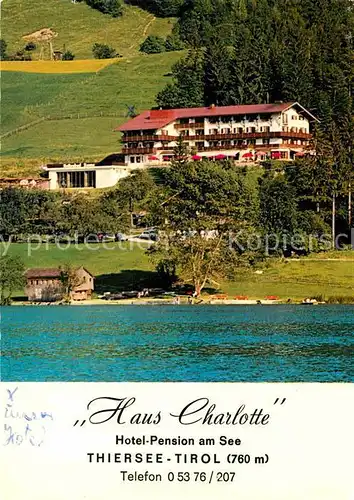 AK / Ansichtskarte Thiersee Hotel Haus Charlotte  Kat. Thiersee