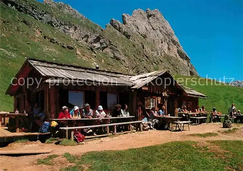 AK / Ansichtskarte Santa Cristina Groeden Baita Troier Huette Kat. Groeden Tirol