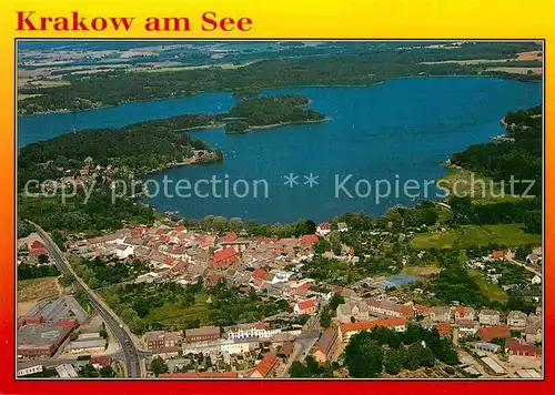 AK / Ansichtskarte Krakow See Fliegeraufnahme Kat. Krakow See