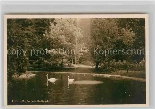 AK / Ansichtskarte Lahr Schwarzwald Stadtpark  Kat. Lahr