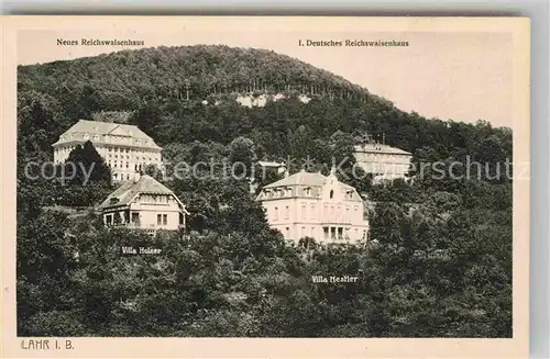 AK / Ansichtskarte Lahr Schwarzwald Reichswaisenhaeuser Villa Holzer Villa Nestler Kat. Lahr