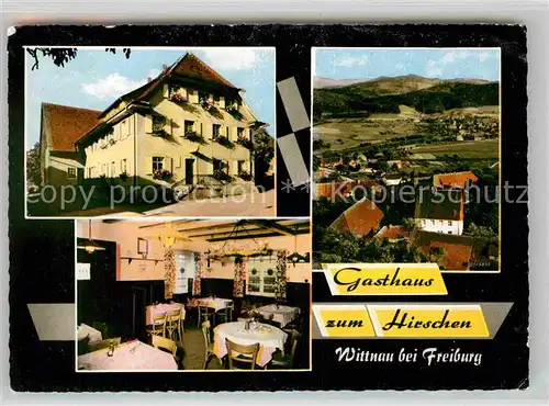 AK / Ansichtskarte Wittnau Breisgau Gasthaus zum Hirschen Gaststube Panorama Kat. Wittnau