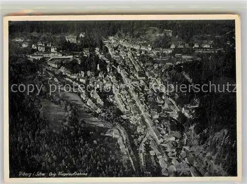 AK / Ansichtskarte Triberg Schwarzwald Fliegeraufnahme Kat. Triberg im Schwarzwald