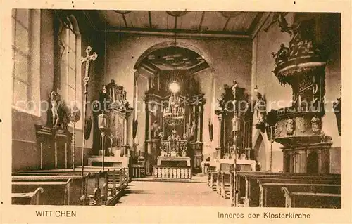 AK / Ansichtskarte Wittichen Inneres der Klosterkirche Kat. Schenkenzell Schwarzwald