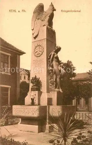 AK / Ansichtskarte Kehl Rhein Kriegerdenkmal Kat. Kehl