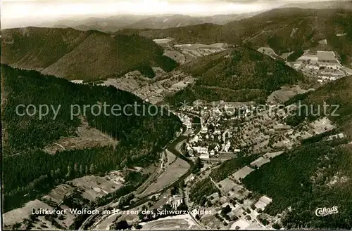 AK / Ansichtskarte Wolfach Fliegeraufnahme Kat. Wolfach Schwarzwald