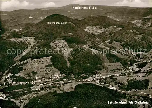 AK / Ansichtskarte Peterstal Griesbach Bad Panorama Hornisgrinde Schwimmbad Braunberg Kat. Bad Peterstal Griesbach