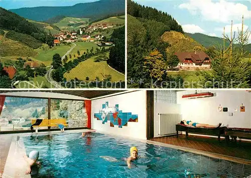 AK / Ansichtskarte Bad Rippoldsau Schapbach Ochsenwirtshof Schwimmbad Panorama Kat. Bad Rippoldsau Schapbach