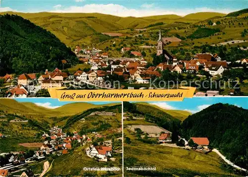 AK / Ansichtskarte Oberharmersbach Jedensbachtal Riersbach Panorama Kat. Oberharmersbach