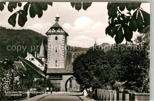 AK / Ansichtskarte Zell Harmersbach Storchenturm Kat. Zell am Harmersbach