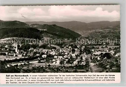 AK / Ansichtskarte Zell Harmersbach Panorama Kat. Zell am Harmersbach