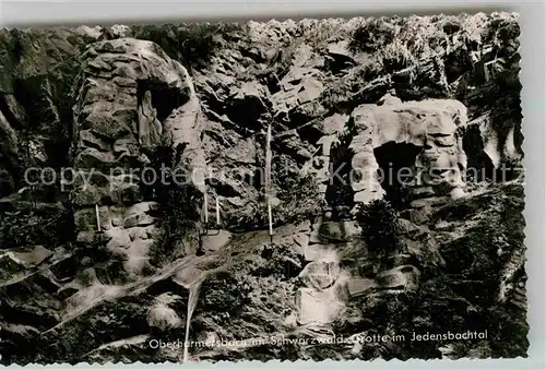 AK / Ansichtskarte Oberharmersbach Grotte Jedensbachtal Kat. Oberharmersbach