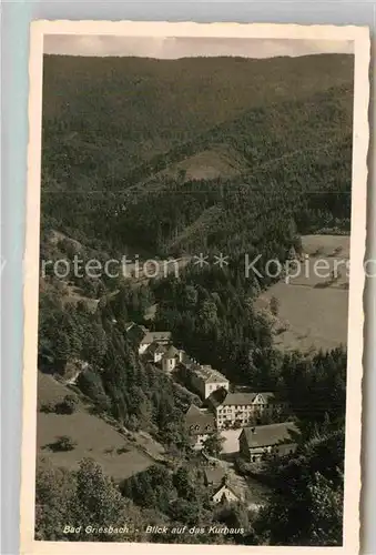 AK / Ansichtskarte Bad Griesbach Schwarzwald  Kurhaus Muettererholungsheim Kat. Bad Peterstal Griesbach