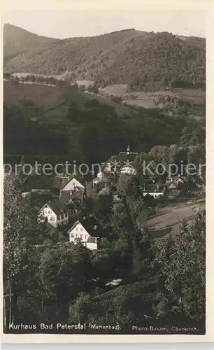 AK / Ansichtskarte Bad Peterstal Griesbach Teilansicht Kat. Bad Peterstal Griesbach