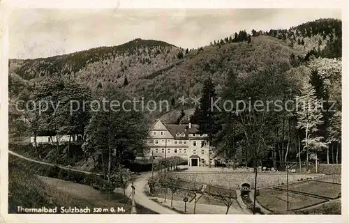 AK / Ansichtskarte Renchtal Thermalbad Sulzbach Bahnstation Hubacker Kat. Oberkirch