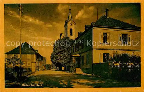 AK / Ansichtskarte Marlen Dorfmotiv mit Kirche Kat. Kehl