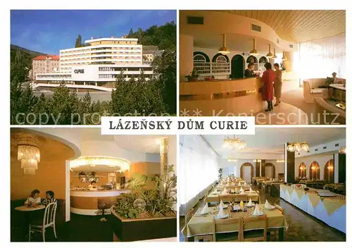 AK / Ansichtskarte Jachymov Lazensky dom Curie Hotel Restaurant Empfang Kat. Sankt Joachimsthal