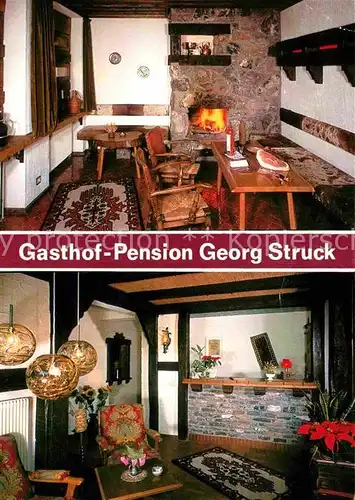 AK / Ansichtskarte Niederhelden Gasthof Pension Georg Struck Kaminzimmer Kat. Attendorn