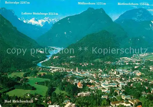 AK / Ansichtskarte Bad Reichenhall Bayerische Alpen Loferer Steinberge Fliegeraufnahme Kat. Bad Reichenhall