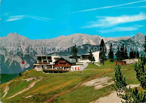 AK / Ansichtskarte Seefeld Tirol Rosshuette mit Hermelekopf und Seefelder Joch Bahn Kat. Seefeld in Tirol