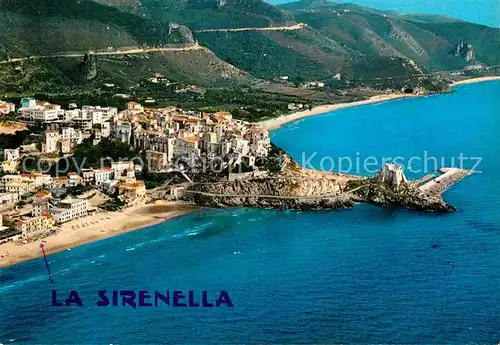 AK / Ansichtskarte Sperlonga Latina Albergo Ristorante Sperlonga Spiaggia Costa veduta aerea Kat. Latina