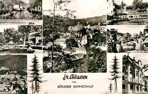 AK / Ansichtskarte St Blasien Partie an der Alb Basilika Sanatorium Kurort Schwarzwald Kat. St. Blasien
