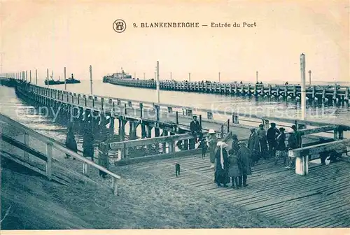 AK / Ansichtskarte Blankenberghe Entree du Port Hafeneinfahrt Kat. 