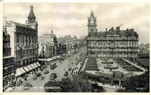 AK / Ansichtskarte Edinburgh Princes Street East End Valentines Postcard Kat. Edinburgh