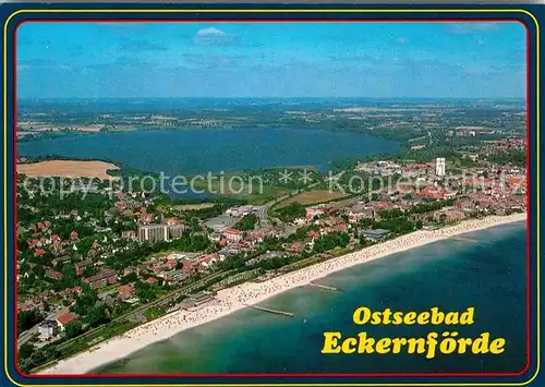 AK / Ansichtskarte Eckernfoerde Ostseebad Fliegeraufnahme Kat. Eckernfoerde