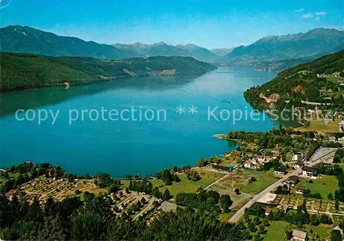 AK / Ansichtskarte Doebriach Millstaettersee Alpenpanorama Fliegeraufnahme