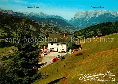AK / Ansichtskarte Sankt Johann Pongau Alpengasthof Hahnbaum Alm Hagengebirge Tennengebirge Kat. Sankt Johann im Pongau