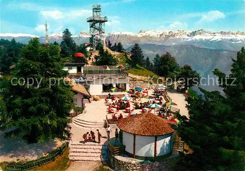 AK / Ansichtskarte Passo Mendola Hotel Facchin Monte Penegal Aussichtsturm Fernsicht Alpen