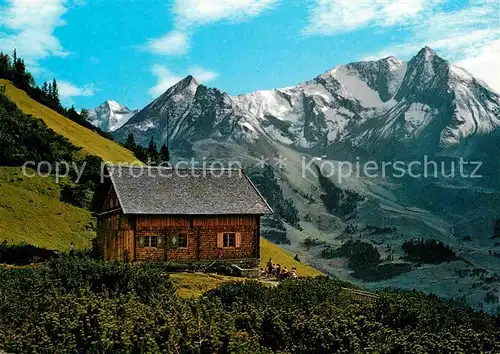 AK / Ansichtskarte Mayrhofen Zillertal Kolmhaus Berghuette Brandberg Grundschartner Ahornspitze Zillertaler Alpen Kat. Mayrhofen