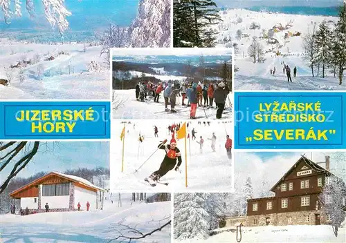 AK / Ansichtskarte Janov nad Nisou Lyzarske Stredisko Severak Jizerske Hory Wintersportplatz Isergebirge Skirennen Kat. Johannesberg