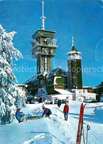 AK / Ansichtskarte Krusne Hory Hotel Klinovec Wintersportplatz Kat. Tschechische Republik