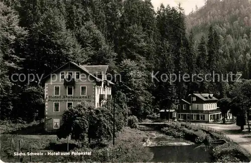 AK / Ansichtskarte Saechsische Schweiz Hotel zum Polenztal Kat. Rathen Sachsen