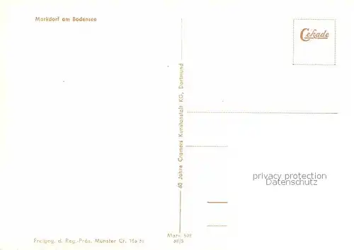 AK / Ansichtskarte Markdorf Bodensee Luftaufnahme