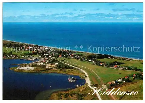 AK / Ansichtskarte Insel Hiddensee Luftaufnahme Vitte Kat. Insel Hiddensee