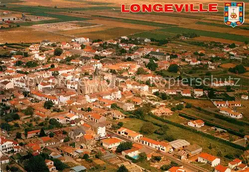 AK / Ansichtskarte Longeville sur Mer Fliegeraufnahme Kirche Kat. Longeville sur Mer