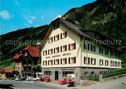 AK / Ansichtskarte Goeschenen Hotel Weisses Roessli Kat. Goeschenen