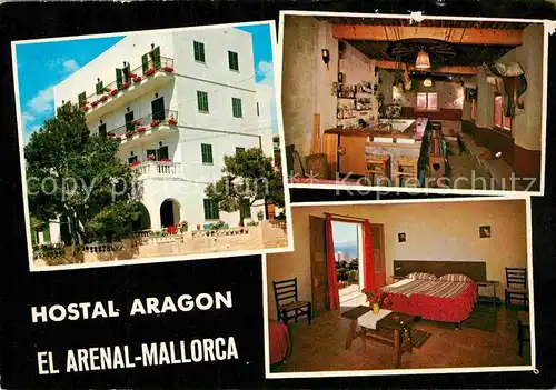 AK / Ansichtskarte El Arenal Mallorca Hostal Aragon  Kat. S Arenal